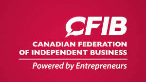 CFIB logo on red background